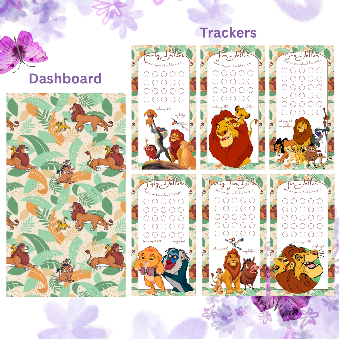 A6 Character Bundles - Clear Binders