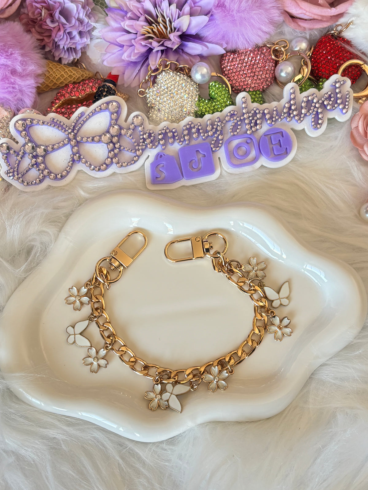 Butterfly Flower Charms