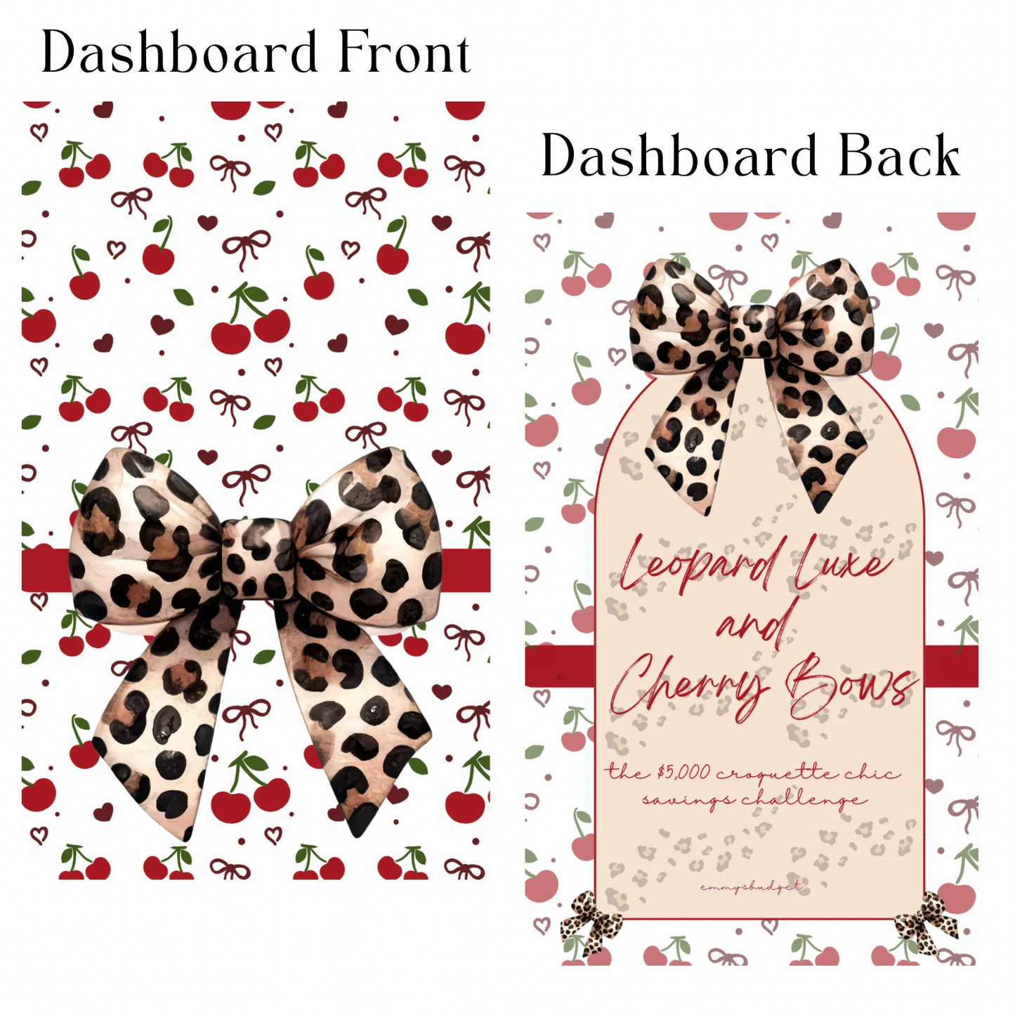 5K Leopard Luxe and Cherry Bows