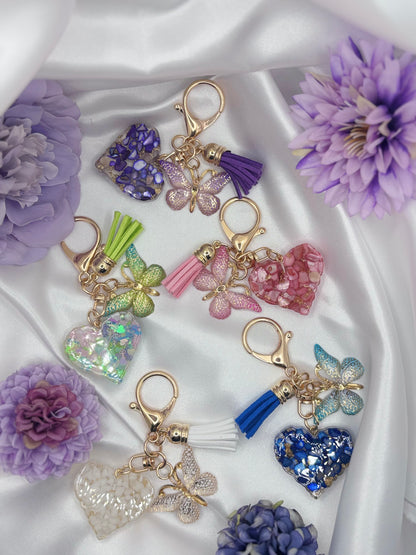 Butterfly Heart Mini Charms