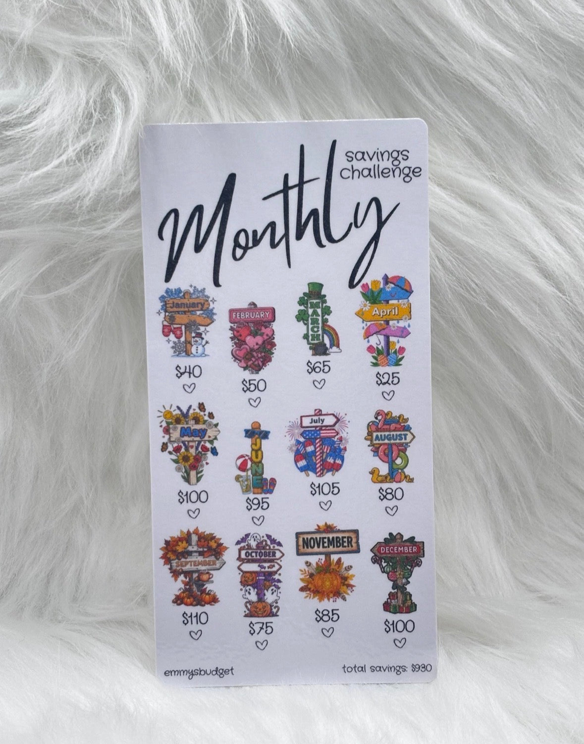 Monthly Savings Challenge Bundle