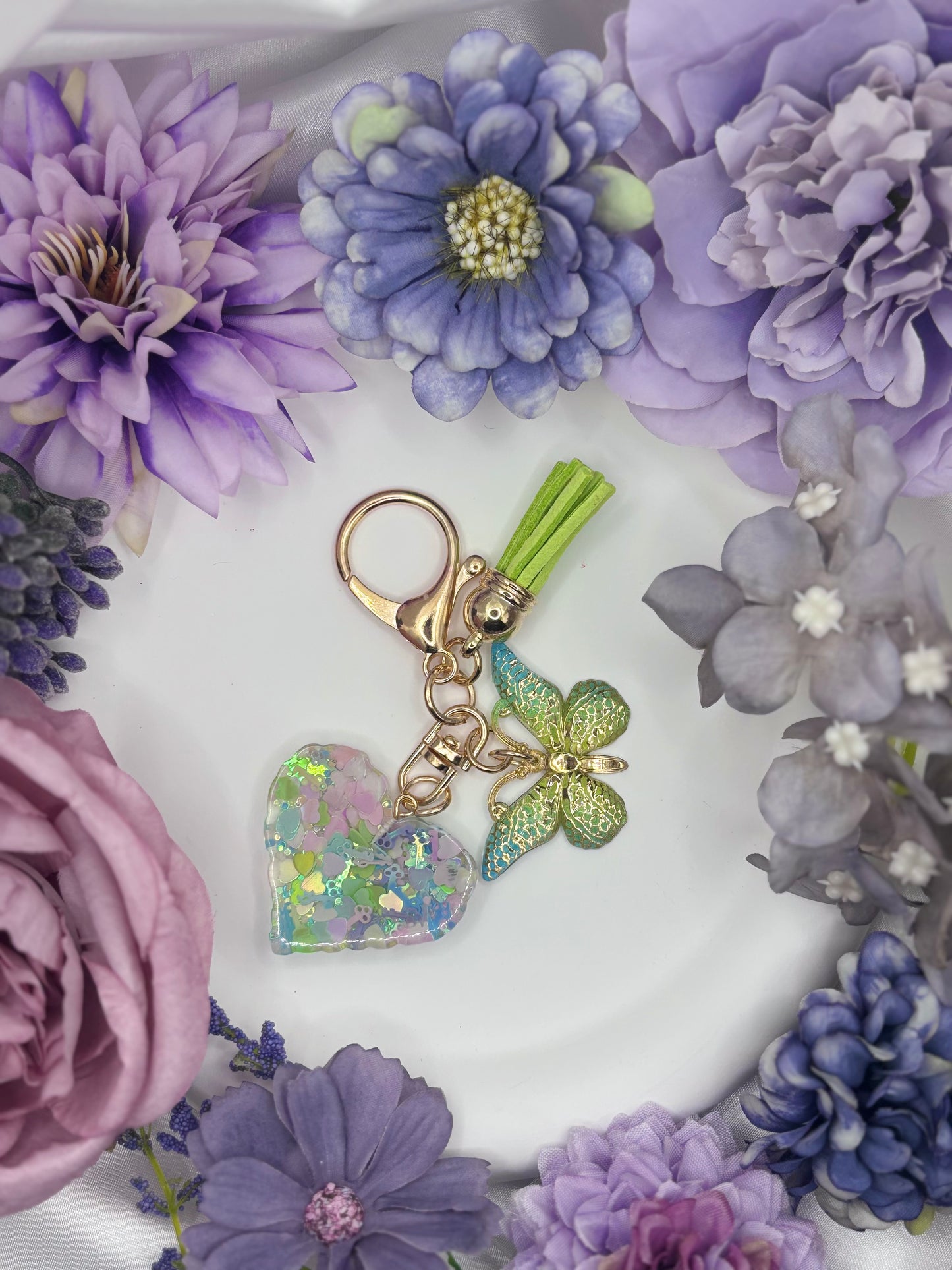 Butterfly Heart Mini Charms