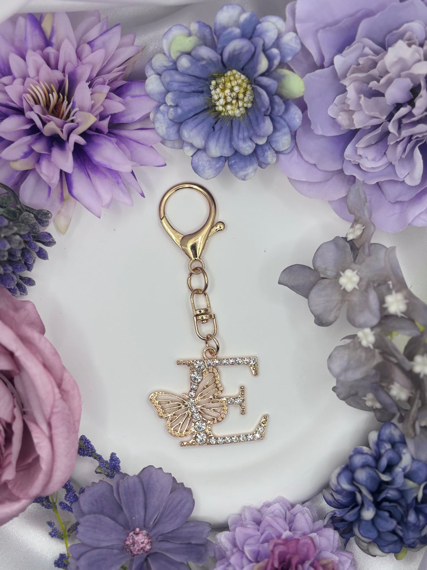 Butterfly Letter Binder Charm