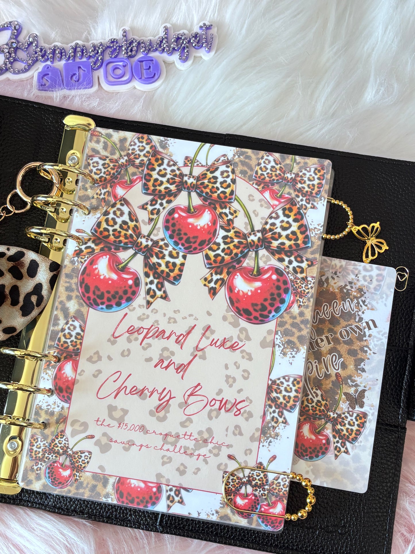 15K Leopard Luxe and Cherry Bows