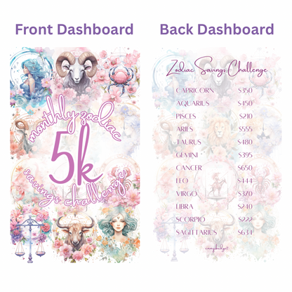 5K Monthly Zodiac Savings Challenge