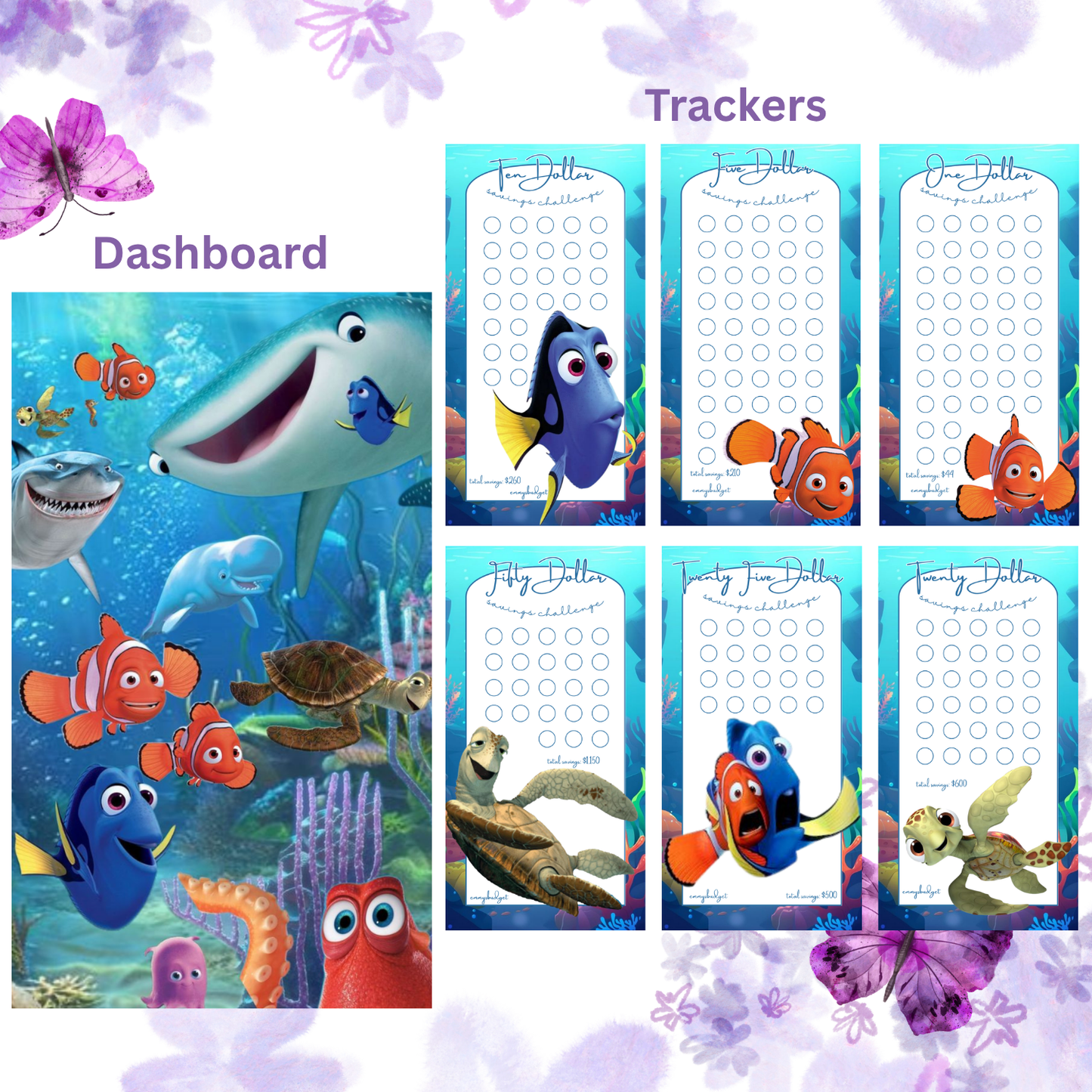 A6 Character Bundles - Clear Binders