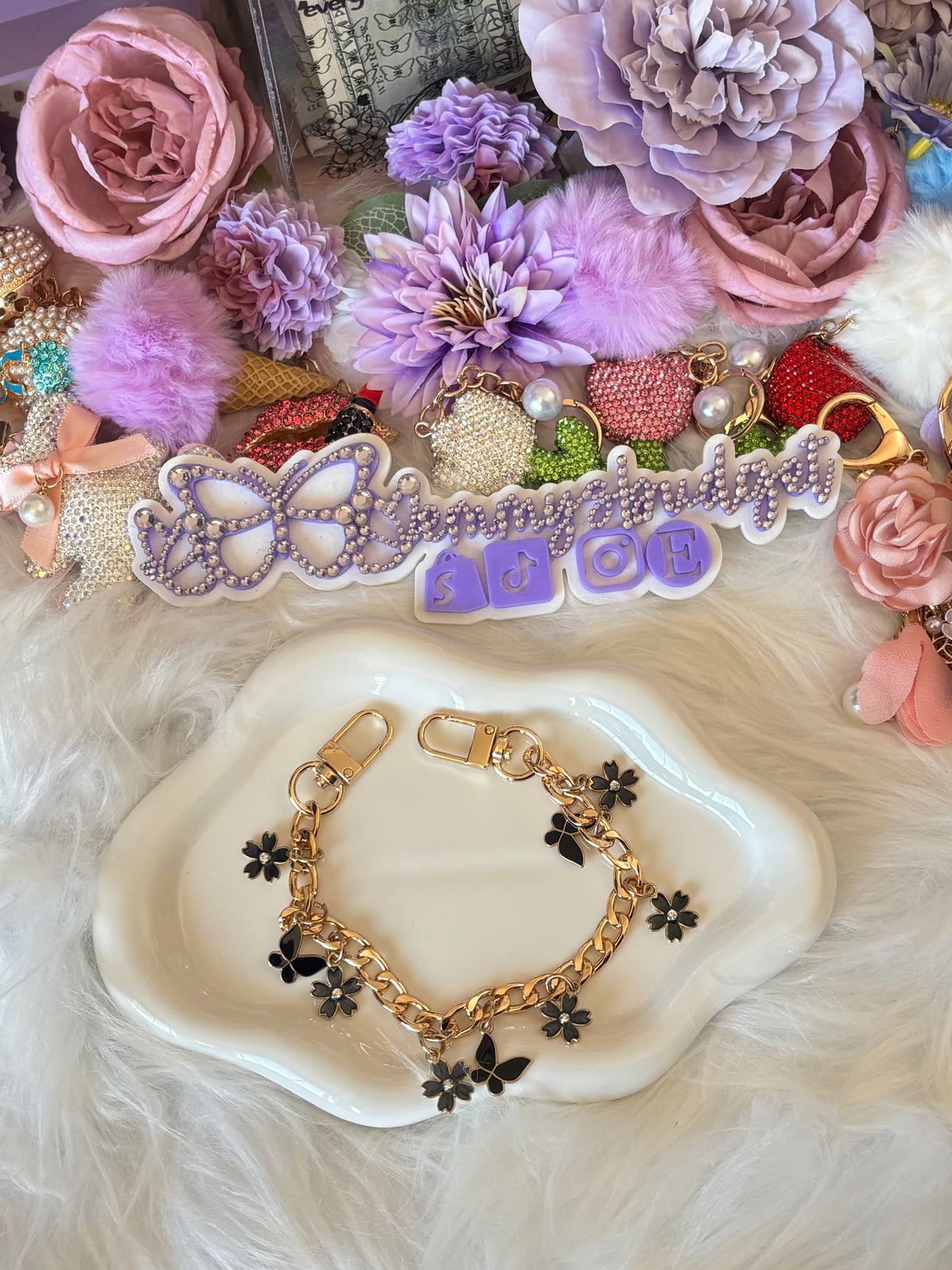 Butterfly Flower Charms