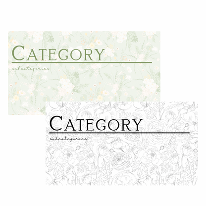 Flowers in Bloom (A6 Cash Envelopes)