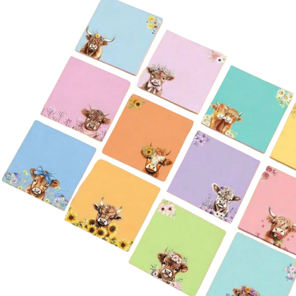 Highland Cow Sticky Notepads