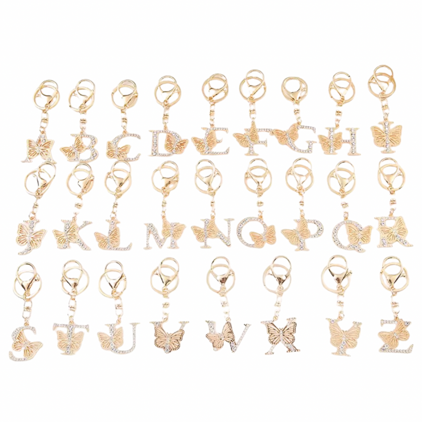 Butterfly Letter Binder Charm
