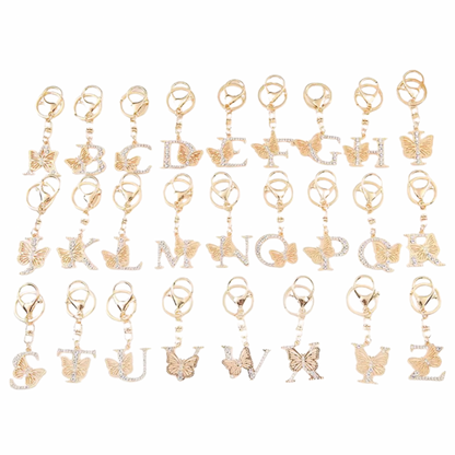 Butterfly Letter Binder Charm