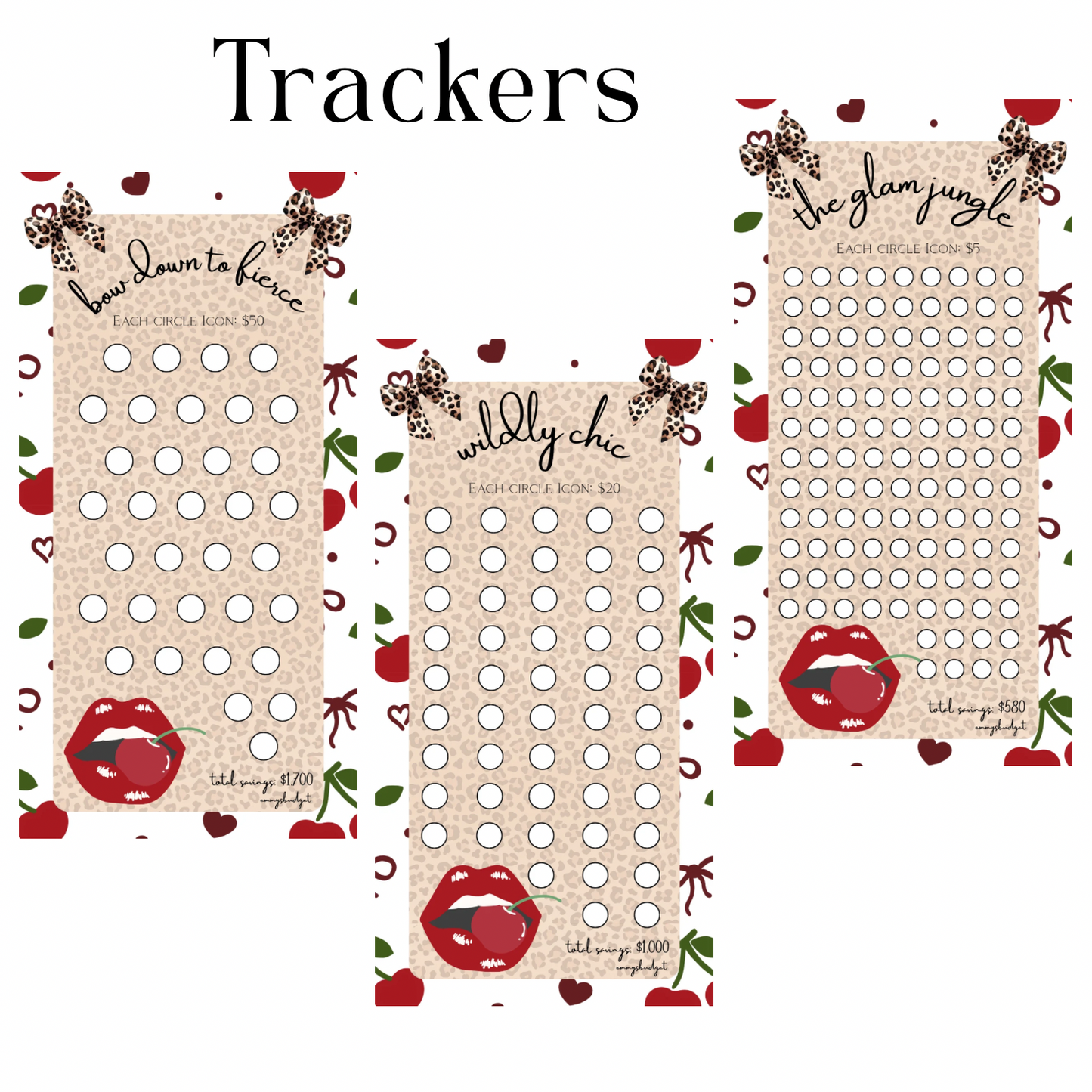 5K Leopard Luxe and Cherry Bows