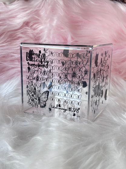 Saving a Butterfly Every Week Acrylic Box
