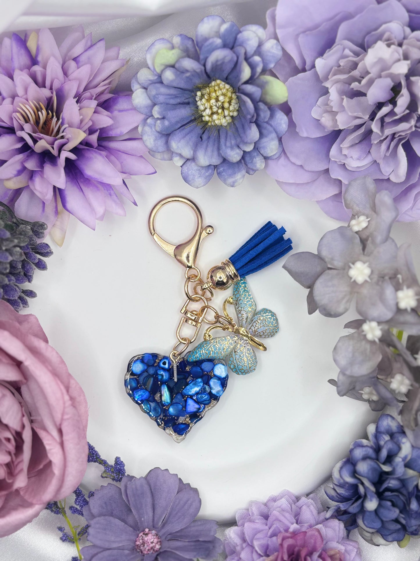 Butterfly Heart Mini Charms