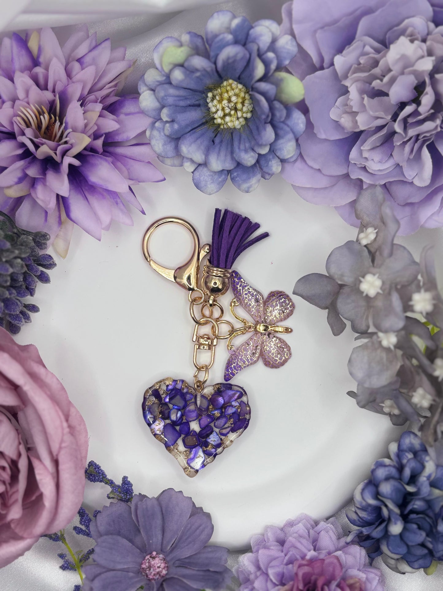 Butterfly Heart Mini Charms