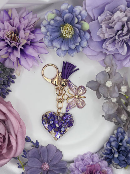 Butterfly Heart Mini Charms