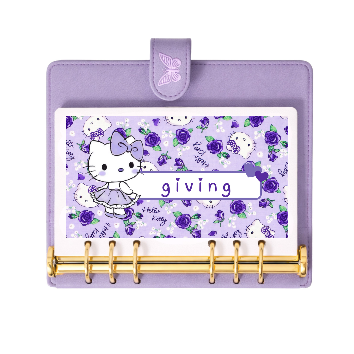 Hello Kitty Purple Roses